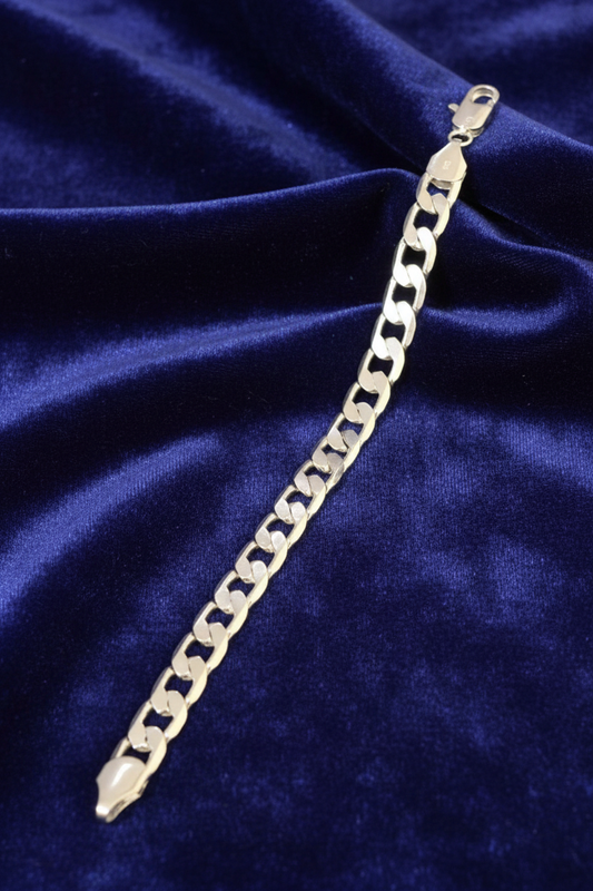 Silver Cuban Link Bracelet
